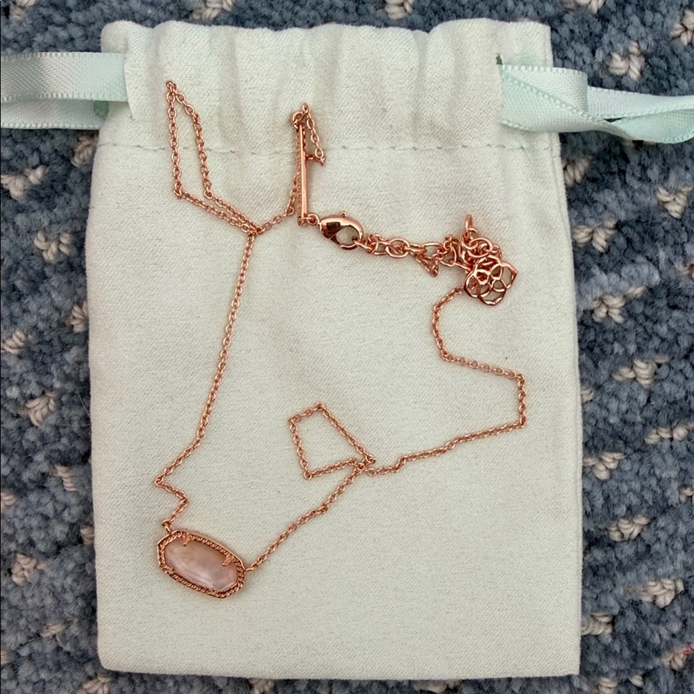 Kendra Scott Elegant Rose Gold Necklace